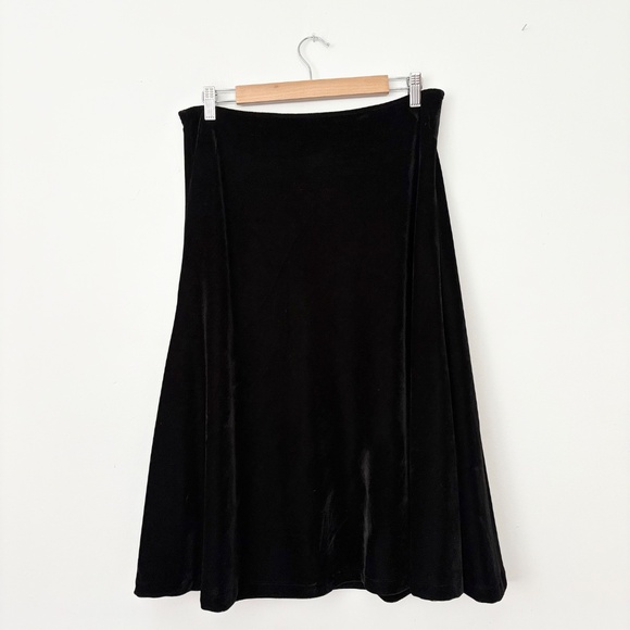 Y2K velvet silk blend midi skirt - Picture 5 of 5